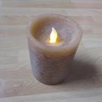 led kaars bruin, Huis en Inrichting, Overige materialen, Gebruikt, Bruin, Ophalen of Verzenden