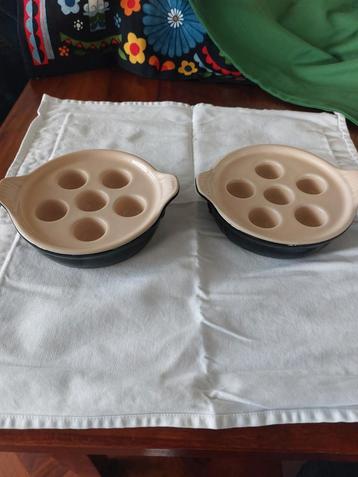 Le Creuset Escargot Schaaltjes Zwart beschikbaar voor biedingen