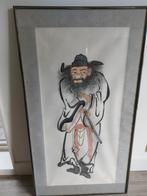 Aquarel Chinese oude man, Antiek en Kunst, Ophalen