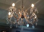 Elegante kroonluchter van glas, Huis en Inrichting, Lampen | Kroonluchters, Ophalen of Verzenden, Gebruikt, Glas