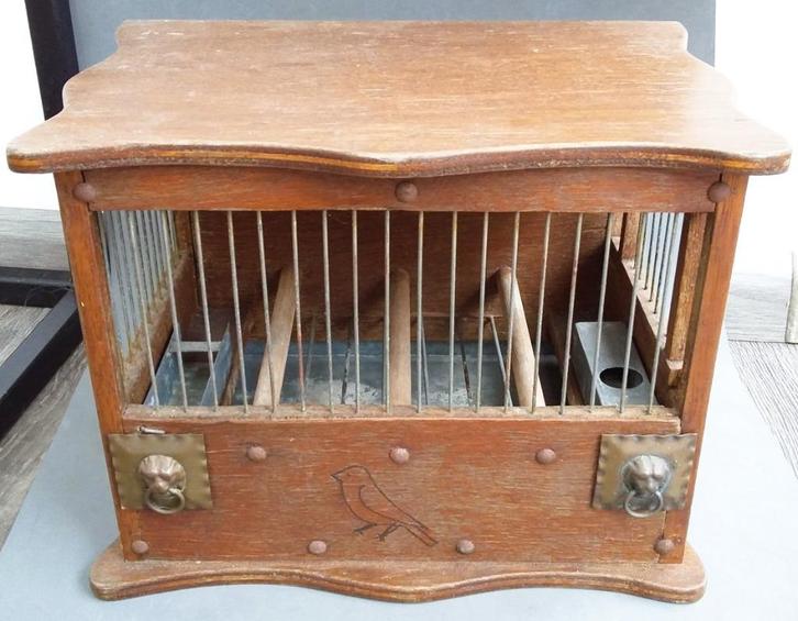 Antieke Vinkenkooi Kanariekooi Vogelkooi Kooitje Hok Hokje, Antiek en Kunst, Curiosa en Brocante, Ophalen of Verzenden