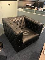 Jan de Bouvrie bank + 2 stoelen, Huis en Inrichting, Ophalen, Gebruikt, Leer, 75 tot 100 cm