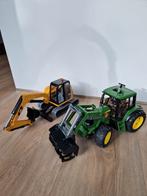 Speelgoed Tractor en Graafmachine Set, Ophalen, Zo goed als nieuw