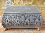 Mooi origineel antiek doosje van koper, tin en hout 12,9 cm., Antiek en Kunst, Antiek | Woonaccessoires, Ophalen of Verzenden