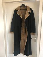 Lange zwart lammy coat, Rival, Maat 38/40 (M), Ophalen of Verzenden, Zo goed als nieuw