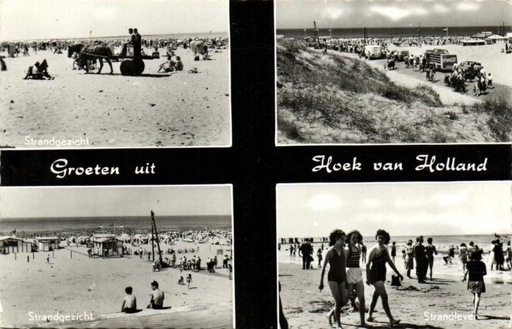 Groeten uit Hoek van Holland - 4 afb. - 1964 gelopen, Verzamelen, Ansichtkaarten | Nederland, Ongelopen, Zuid-Holland, Voor 1920
