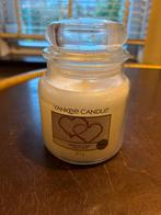 Yankee Candle 'Snow in Love' Kaars, Huis en Inrichting, Overige materialen, Gebruikt, Wit, Ophalen of Verzenden