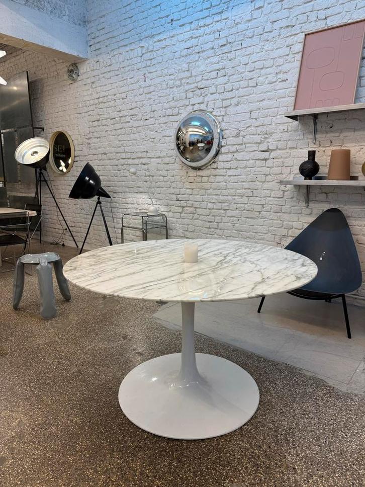 Marmeren Arkana Tafel - Maurice Burke Design, Huis en Inrichting, Tafels | Eettafels, Zo goed als nieuw, 50 tot 100 cm, Rechthoekig