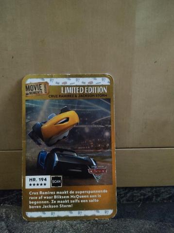 Limited edition movie moments kaart goudkleurig  beschikbaar voor biedingen