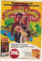 Retro reclame 1977 Mattel Sunshine Family 4 popjes, Verzamelen, Overige typen, Ophalen of Verzenden
