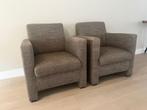Set donkerbruine fauteuils, Huis en Inrichting, Ophalen, Zo goed als nieuw, 75 tot 100 cm, 50 tot 75 cm