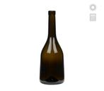6 Glazen fles “rustica” 750ml, antiekgroen, monding: kurk, Ophalen of Verzenden, Zo goed als nieuw, Overige typen