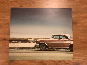 Metalen poster beschikbaar voor biedingen