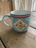 Fleurige mok met bloemenmotief. Pip Studio. Royal Raja., Ophalen, Zo goed als nieuw, Overige stijlen, Kop(pen) en/of Schotel(s)