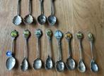 12 lepeltje souvenirlepeltjes emaille porselein glas diverse, Verzenden