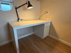 IKEA Bureau Malm - met bureaulamp, Ophalen, Gebruikt, Bureau
