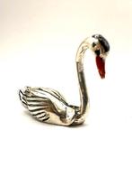 Zilveren Miniatuur Zwaan - 800 Keurmerk, Antiek en Kunst, Antiek | Goud en Zilver, Ophalen of Verzenden