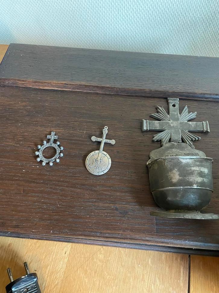 Antieke Religieuze Objecten Set, Antiek en Kunst, Antiek | Religie, Ophalen