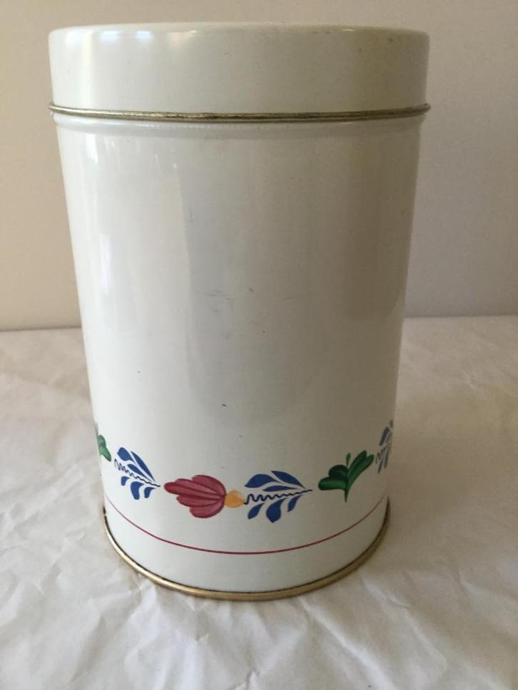 Vintage boerenbont voorraadbus, Verzamelen, Retro, Huis en Inrichting, Ophalen of Verzenden