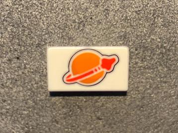 Lego dakpan 30 graden met klassiek Space Logo-patroon beschikbaar voor biedingen