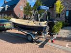 Bootje met trailer, Watersport en Boten, Boottrailers, Ophalen, Zo goed als nieuw, Minder dan 6 meter, Minder dan 1500 kg