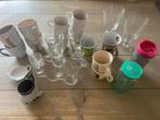 Diverse Kopjes, Mokken en Glazen, Huis en Inrichting, Keuken | Servies, Ophalen, Glas of Glazen, Gebruikt, Glas