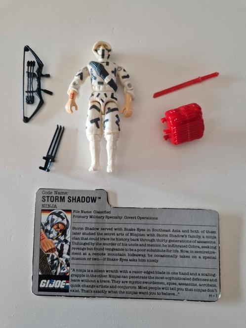 G.I. Joe Storm Shadow 1988 - Compleet met Accessoires, Kinderen en Baby's, Speelgoed | Actiefiguren, Gebruikt, Ophalen of Verzenden