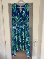 Leuke jurk blauw/ groen maat 44/46, Kleding | Dames, Jurken, Ophalen of Verzenden, Zo goed als nieuw, Maat 42/44 (L), Blauw