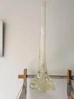 Vintage mooie geblazen soliflore vaas met organische vorm, Ophalen of Verzenden, Overige kleuren, Glas, Minder dan 50 cm