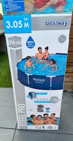 Groot Bestway Zwembad 3.05m – Ideaal voor Zomerplezier!, Ophalen, Minder dan 80 cm, Rond, 300 cm of meer