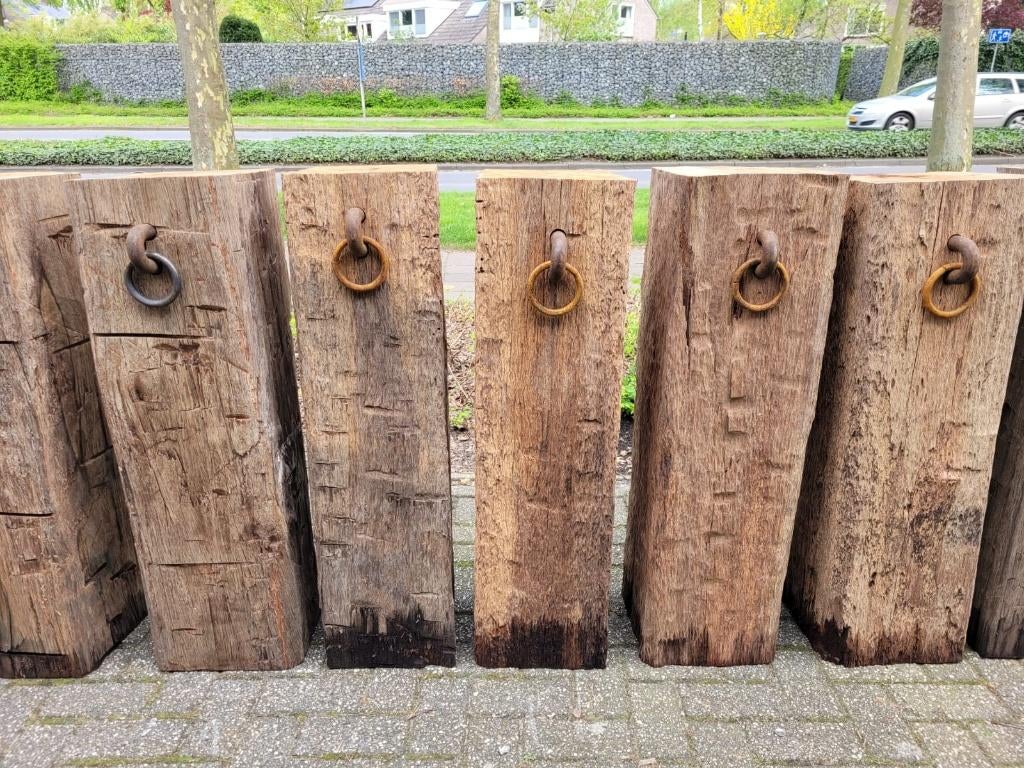 groot aanbod van oude meerpalen zuilen dukdalf, Huis en Inrichting, Woonaccessoires | Zuilen en Pilaren, Zo goed als nieuw, Ophalen