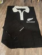 All Blacks rugby Dekbedovertrek + Kussensloop, Gebruikt, Eenpersoons, Zwart, Dekbedovertrek