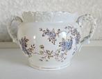 Antiek porseleinen potje met blauwe bloemetjes ca 1900, Antiek en Kunst, Ophalen