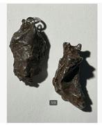 2 x Meteorieten waarvan 1 hanger, Argentinië, Verzamelen, Mineralen en Fossielen, Ophalen of Verzenden, Mineraal