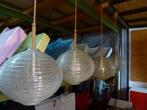 vintage old stock design hanglamp Doria ice-glas 60er stukpr, Ophalen, Mid century, Zo goed als nieuw, 75 cm of meer