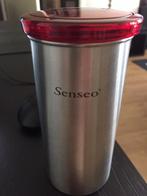 Koffie Voorraad Bus Senseo RVS rode Deksel/Lift, Ophalen, Nieuw, Overige modellen, Koffiepads en cups