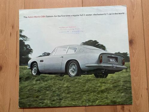Aston Martin DB6 Saloon - Grote folder, Boeken, Auto's | Folders en Tijdschriften, Gelezen, Overige merken, Verzenden