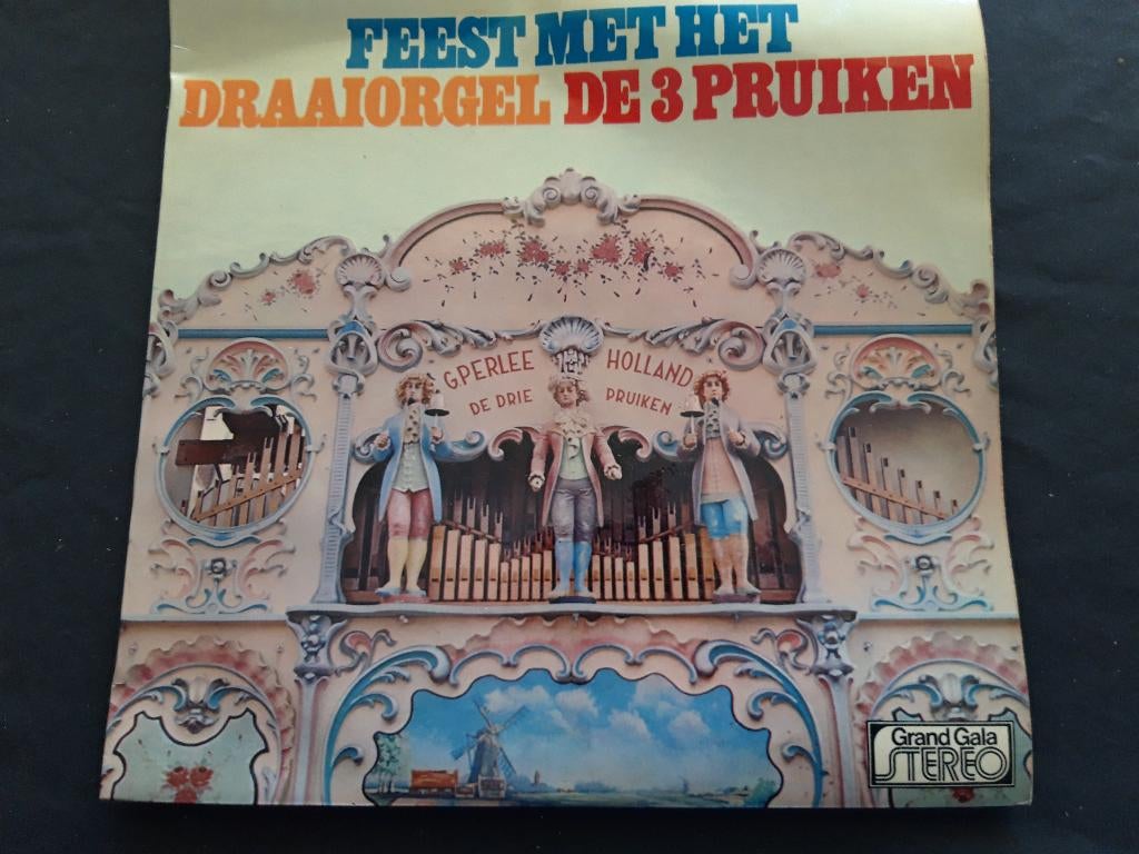 LP Feest met het draaiorgel De 3 Pruiken - G. Perlee, Ophalen of Verzenden, Zo goed als nieuw, Cd of Plaat