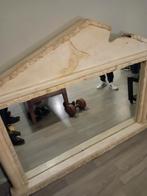 Marmeren grote spiegel 1.60 breed 92 hoogte spiegel, Huis en Inrichting, Woonaccessoires | Spiegels, Rechthoekig, Zo goed als nieuw