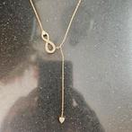 Zwarovski infinity ketting rose, Ophalen of Verzenden, Zo goed als nieuw, Roze