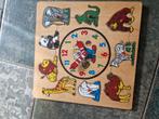 Houten klok puzzel, Ophalen, 10 tot 50 stukjes, Zo goed als nieuw