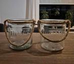 2 windlichten home 20,5 hoog, Huis en Inrichting, Woonaccessoires | Kandelaars en Kaarsen, Ophalen of Verzenden, Gebruikt, Overige materialen