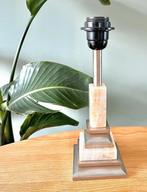 Vintage marmeren lampenvoet tafellamp lamp, Ophalen of Verzenden, Gebruikt