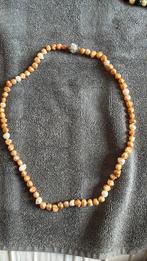 60 cm glaskralen ketting met magneetsluiting, Ophalen of Verzenden, Gebruikt, Overige materialen