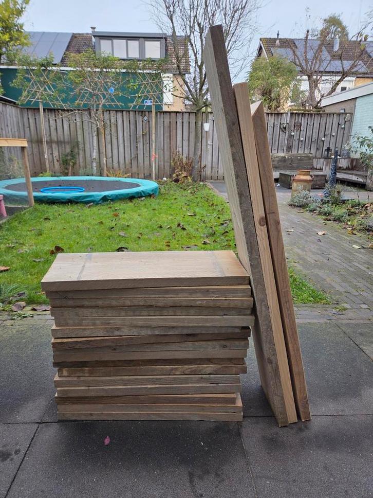 Steigerhouten planken - diverse maten, Doe-het-zelf en Verbouw, Hout en Planken, Gebruikt, Plank, Steigerhout, Minder dan 200 cm