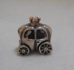 zilveren Pandora Royal koets met goud en pareltje nr.1733, Verzenden, Pandora, Zo goed als nieuw, 1 bedel