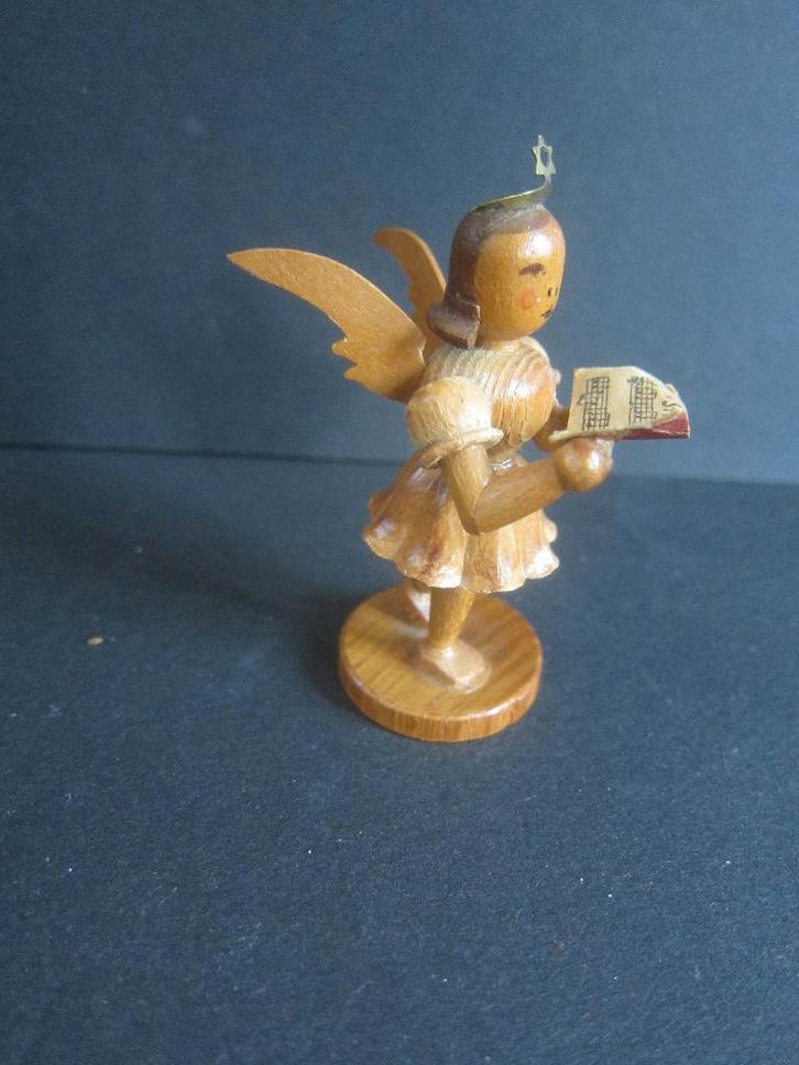 kerst houtsnijwerk Erzgebirgte ENGEL BAND KAPELLEN BLANK, Diversen, Kerst, Zo goed als nieuw, Ophalen of Verzenden