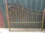 Leuk sierdeel poort smeedijzer 150x160 cm, Tuin en Terras, Tuinpoorten, Ophalen, Gebruikt, Staal, Draaipoort