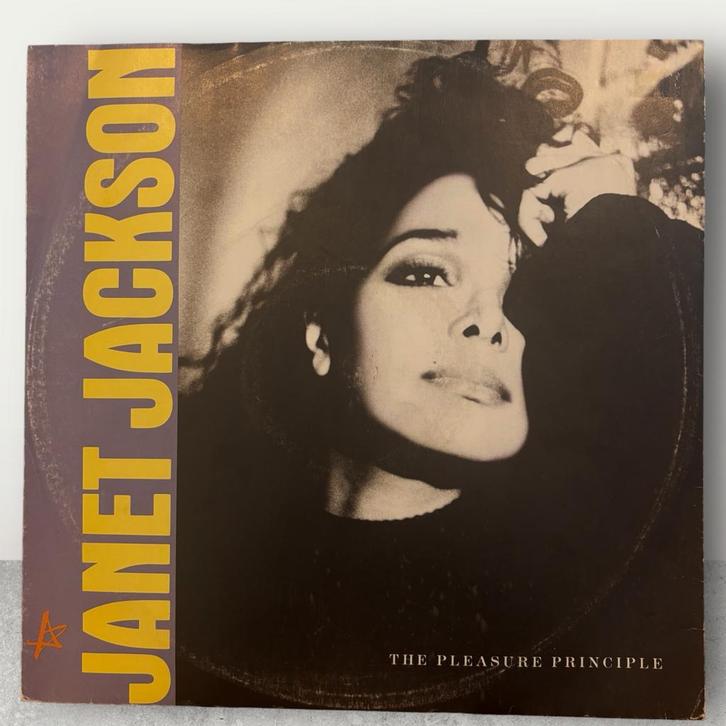 Janet Jackson - The Pleasure Principle 12" Maxi, Cd's en Dvd's, Vinyl | Dance en House, Gebruikt, Disco, 12 inch, Ophalen of Verzenden
