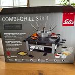 Solis Combi Grill 3 in 1 - Raclette, Grill & Fondue, Ophalen of Verzenden, Nieuw, Elektrisch, Fondueset